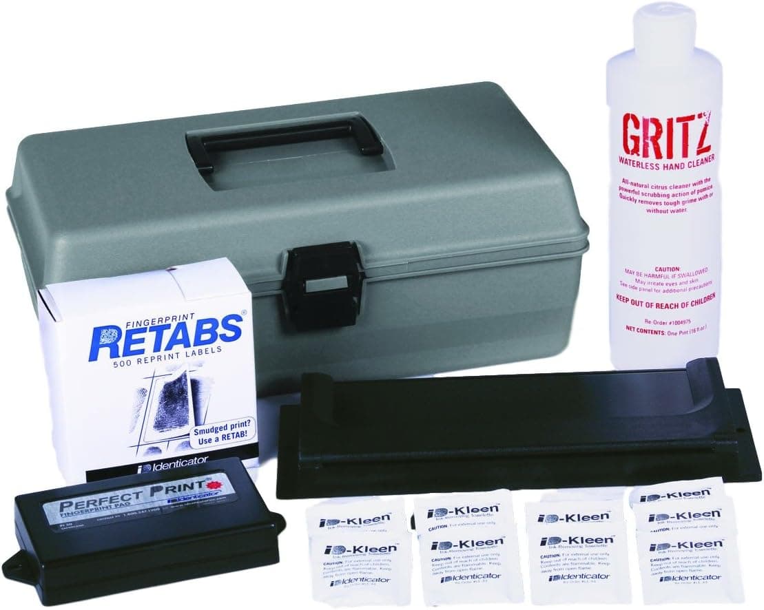 Identicator Perfect Print Portable Fingerprinting Station Field Kit