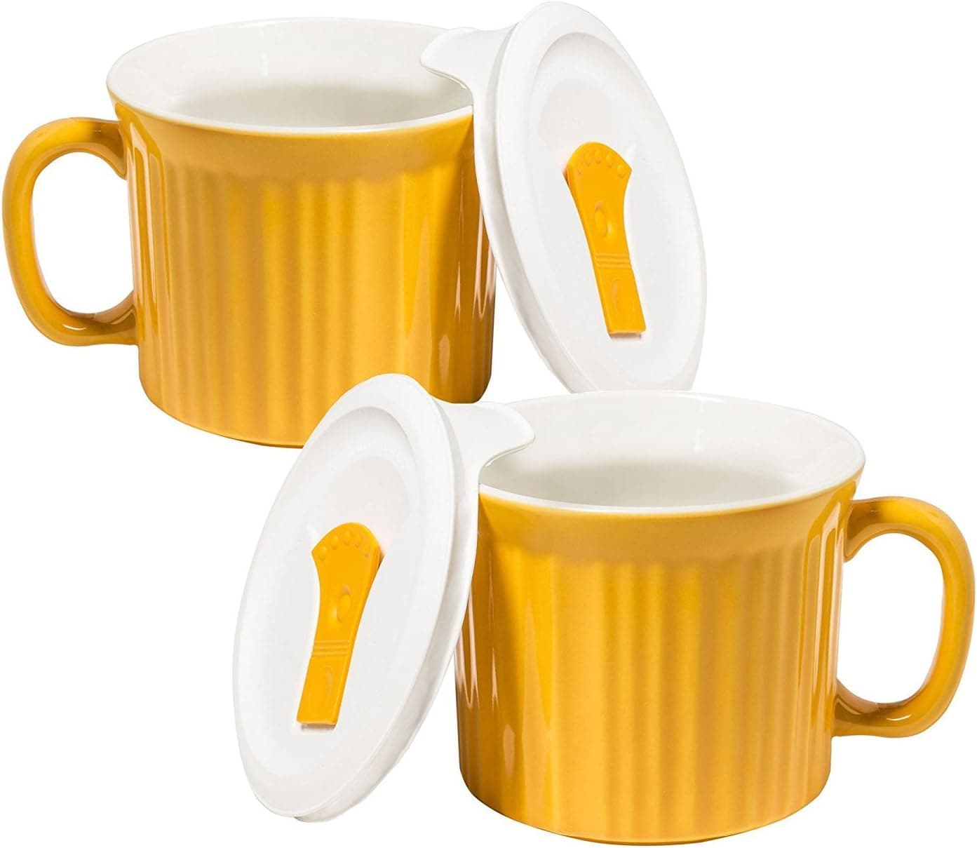 CorningWare Oven Safe Meal Mug, 2-Pack, Sunflower