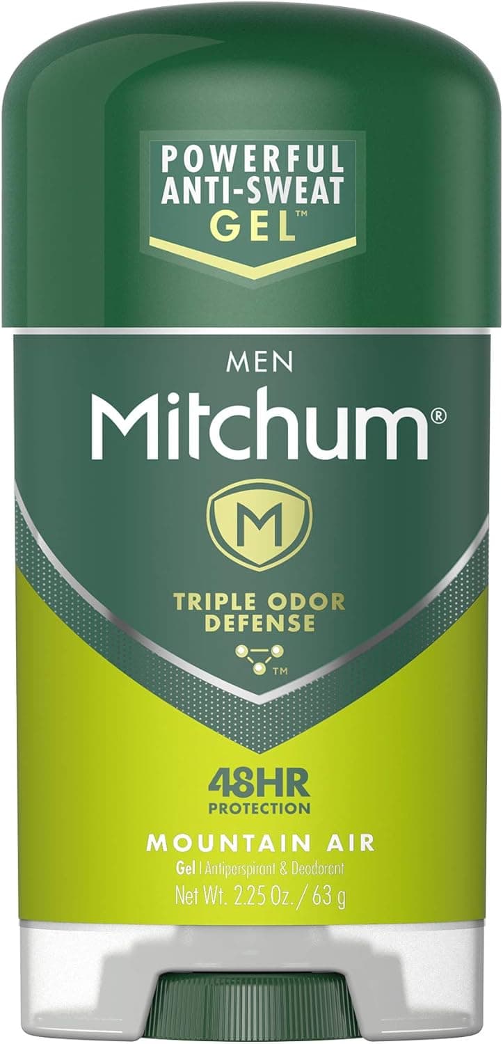Mitchum Clear Gel Antiperspirant & Deodorant for Men, Mountain Air - 3.4 oz
