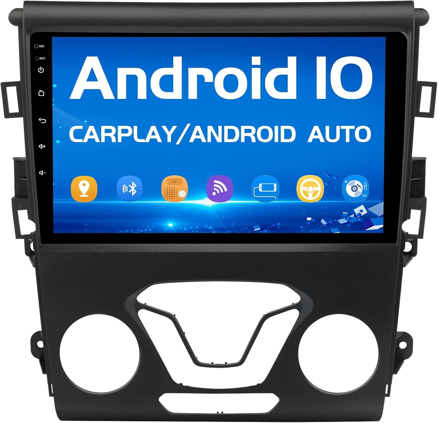 Android 10.0 [2GB+32GB] Car Radio Compatible for Ford Mondeo Fusion 2013-2019, 9 Inch Touch Screen with GPS/FM/WiFi/USB, Support SWC, Wireless Carplay/Wired Android Auto