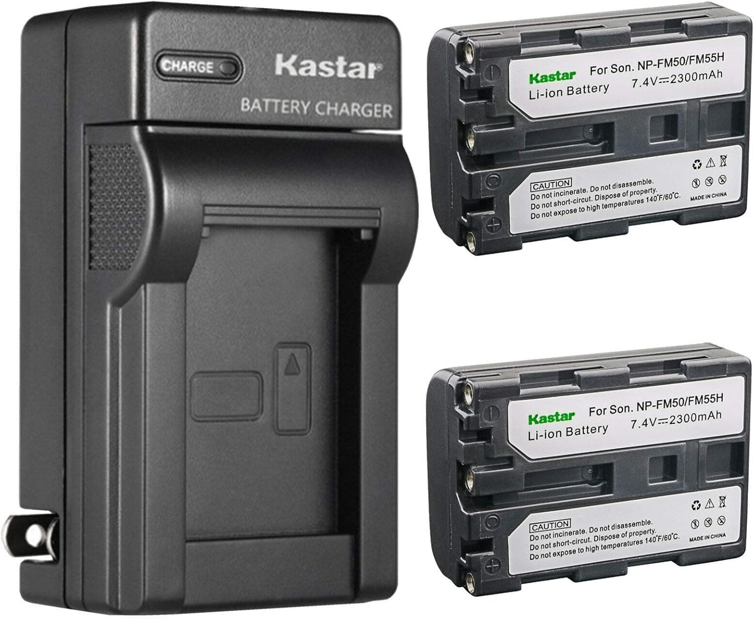 Kastar 2-Pack Battery and AC Wall Charger Replacement for Sony DCR-TRV11, DCR-TRV12, DCR-TRV14, DCR-TRV15, DCR-TRV16, DCR-TRV17, DCR-TRV18, DCR-TRV19, DCR-TRV20, DCR-TRV22, DCR-TRV23, DCR-TRV24