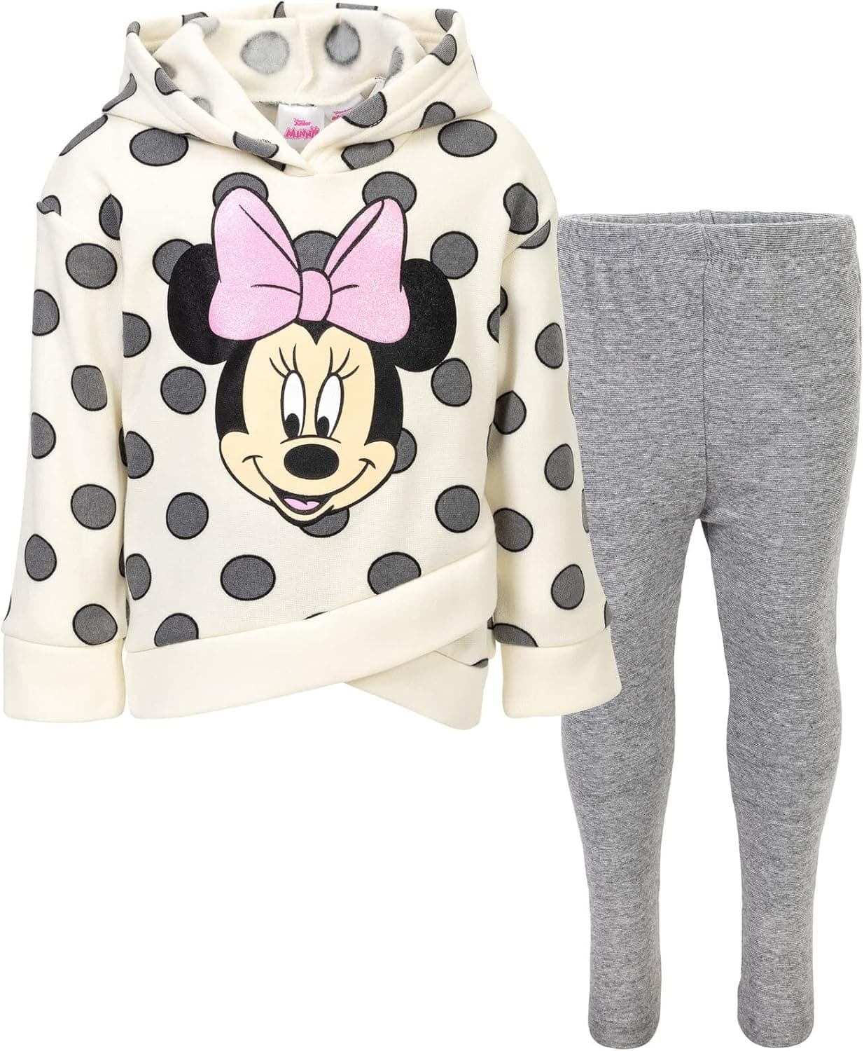 Disney Minnie Mouse Mickey Mouse Fleece Hoodie and Leggings Outfit Set Infant to Big Kid