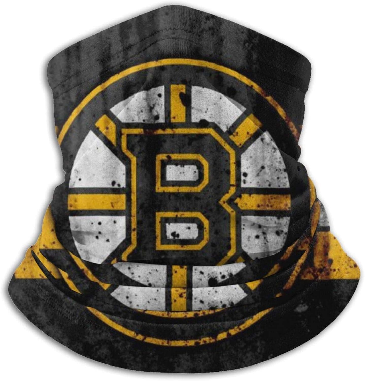 Bruins Face Bandanas, Head Wraps Neck Gaiter Balaclava Windproof Anti Dust Outdoor Scarf for Men Women Black