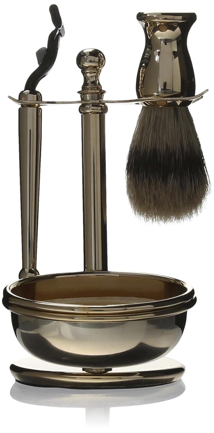 Harry D Koenig & Co 4 Piece Shave Set In Gold for Men