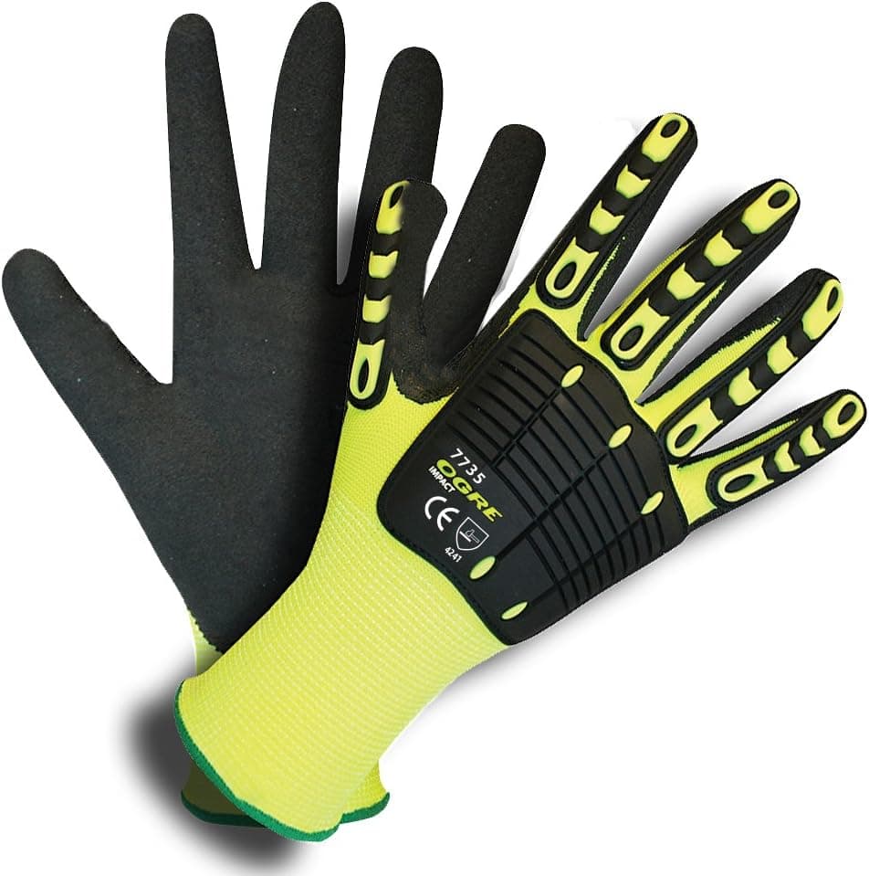7735 Ogre Impact Activity-Mechanics Gloves 3 pairs - 2X Large