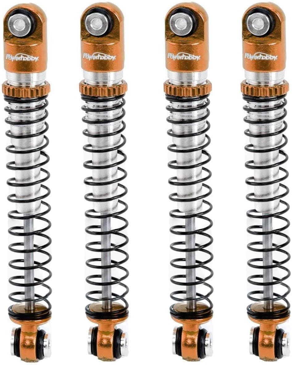 Powerhobby 1/24 Axial SCX24 Aluminum 54mm Long Travel Shocks (Bronze)