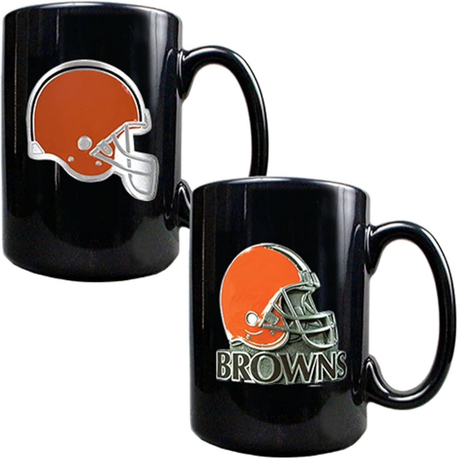 Great American Products NFL mens Two Piece Coffee Mug Set- Primary & Helmet Logo