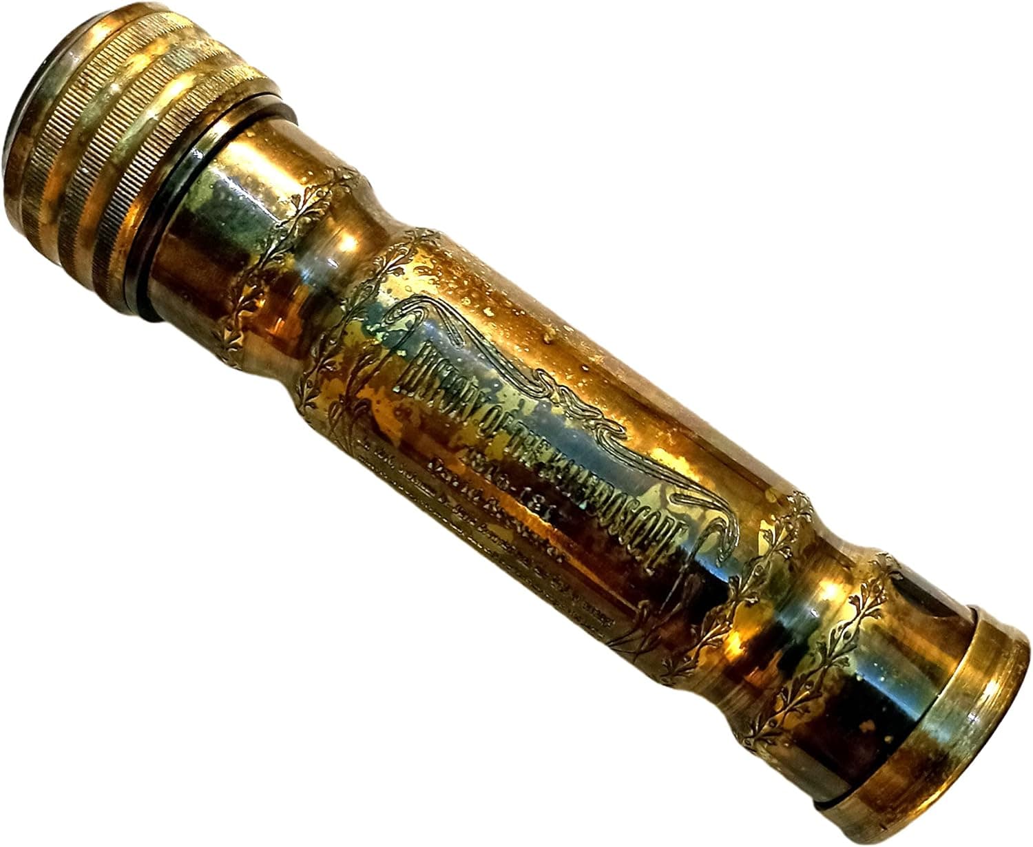 Antique Brass Twist Kaleidoscope for Adult and Kids || Vintage Look Kaleidoscope - Antique Finish - Brass Handmade Kaleidoscope for Kids Friends Family Children by Art Gift Decor