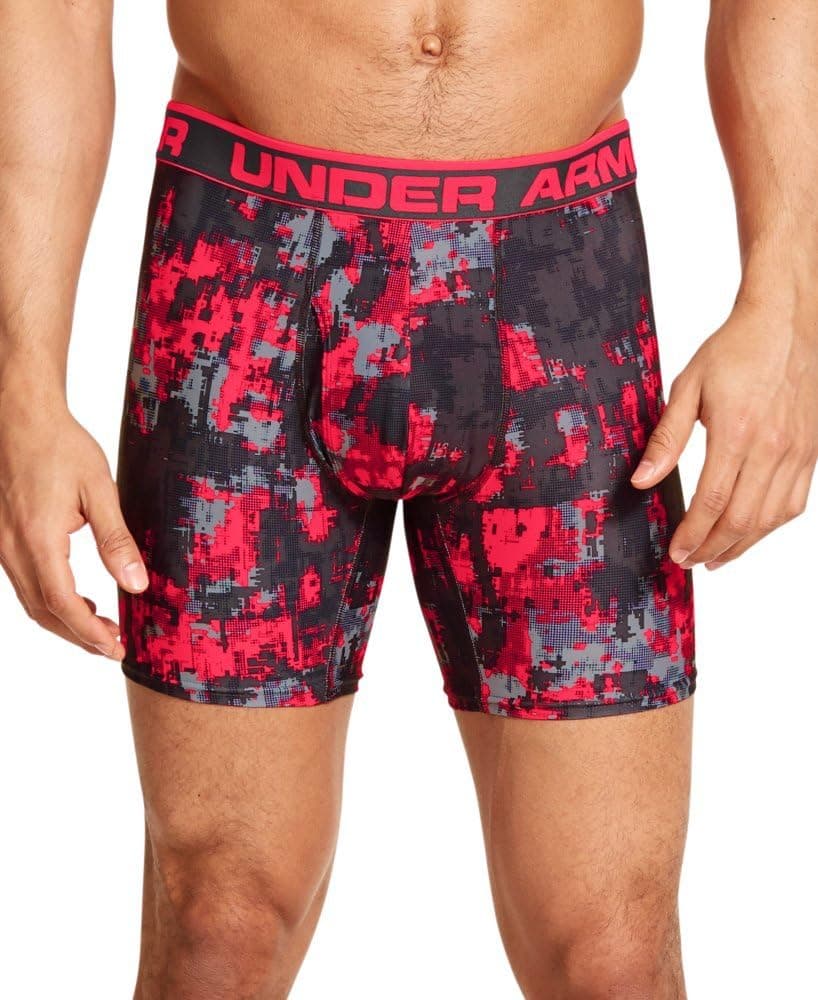 Under Armour Men's The Original Printed 6'' Boxerjock? Charcoal/Neo Pulse/Neo Pulse XL