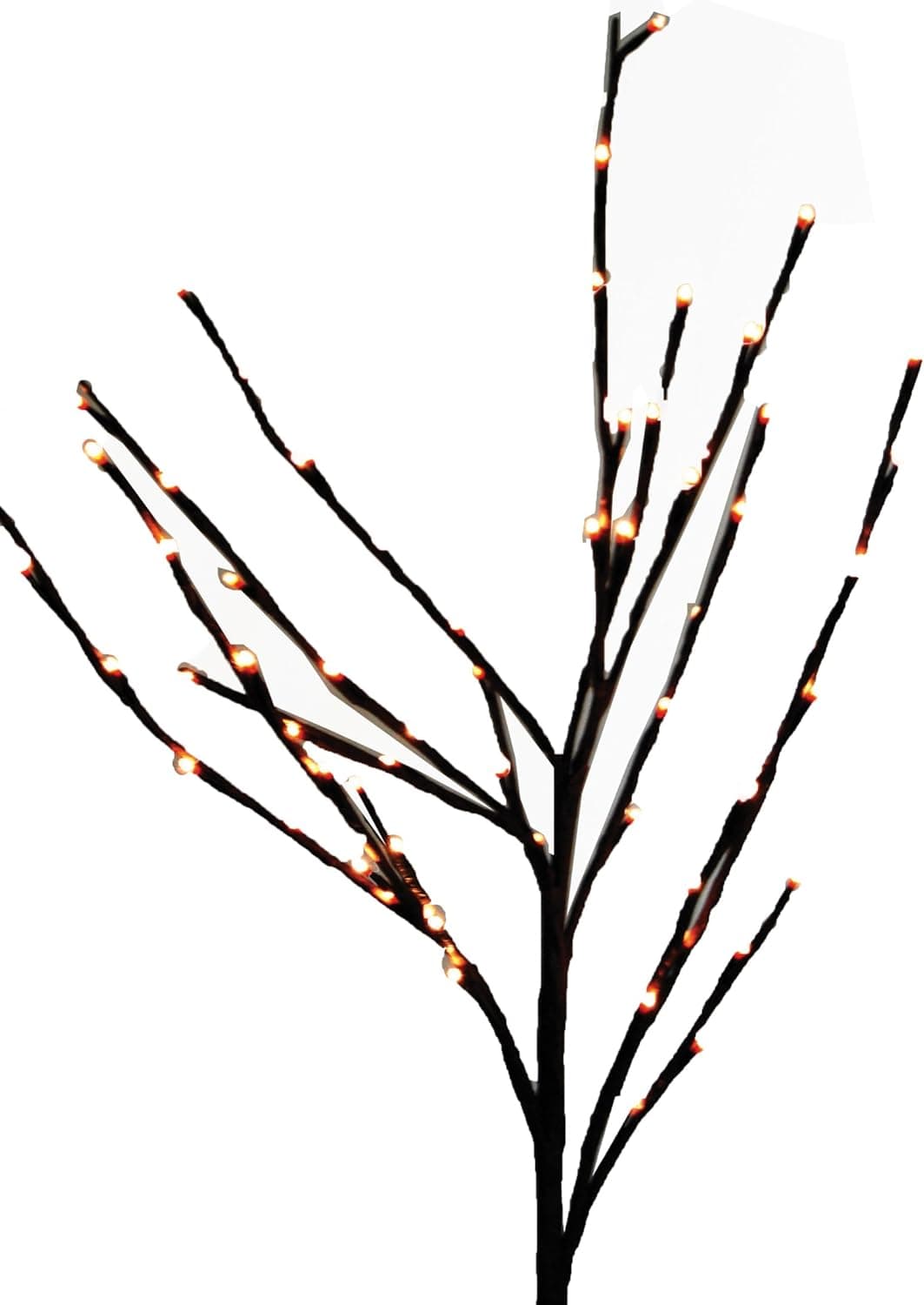 Red Carpet Studios Brilliant Blooms Pre-Lit Floral Decor, Plain Stems with Ball Lights