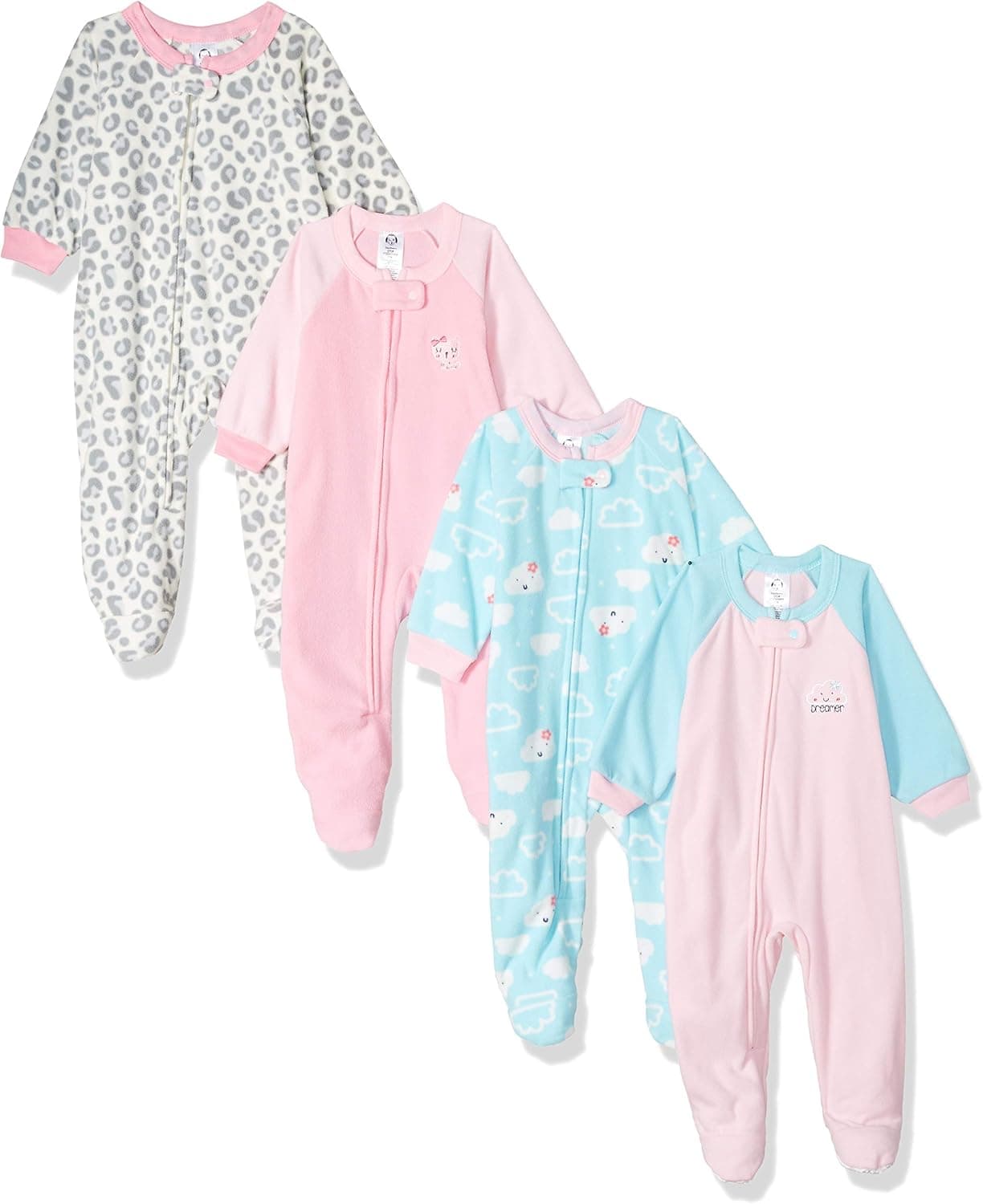 Gerber Girls' 4-Pack Blanket Sleeper-Closeout