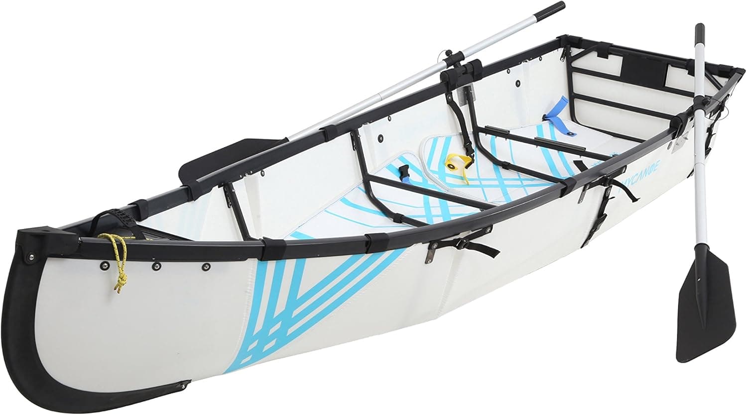MYCANOE Lightweight Origami Collapsible Folding Portable Boat 9.5 ft Rowing Fishing