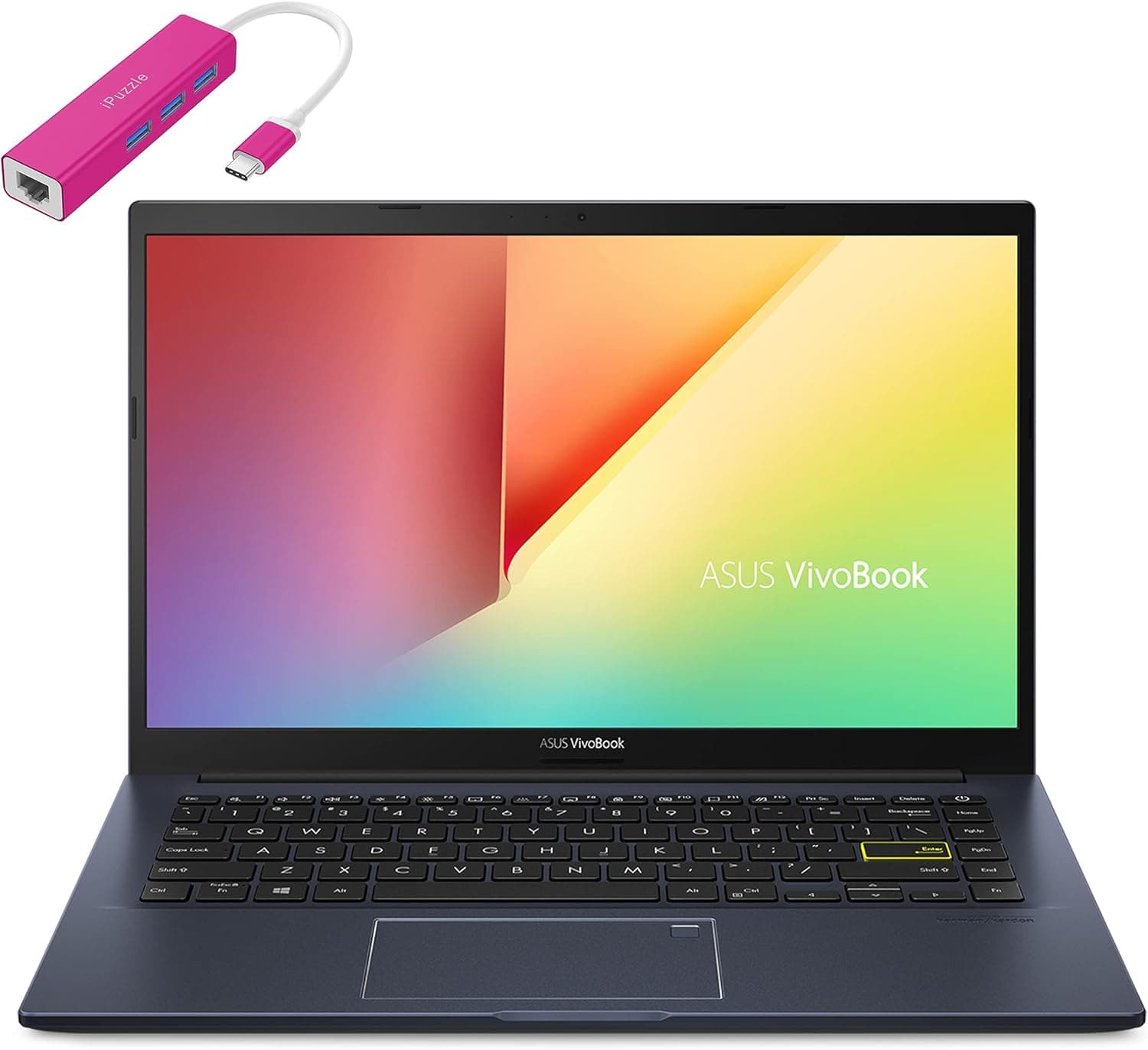 ASUS VivoBook 14 M413 14" FHD Laptop Computer, AMD Ryzen 5 3500U Quad-Core Up to 3.7GHz (Beat i5-8300H), 8GB DDR4, 2TB PCIe SSD, Backlit Keyboard, Fingerprint Sensor, Windows 10
