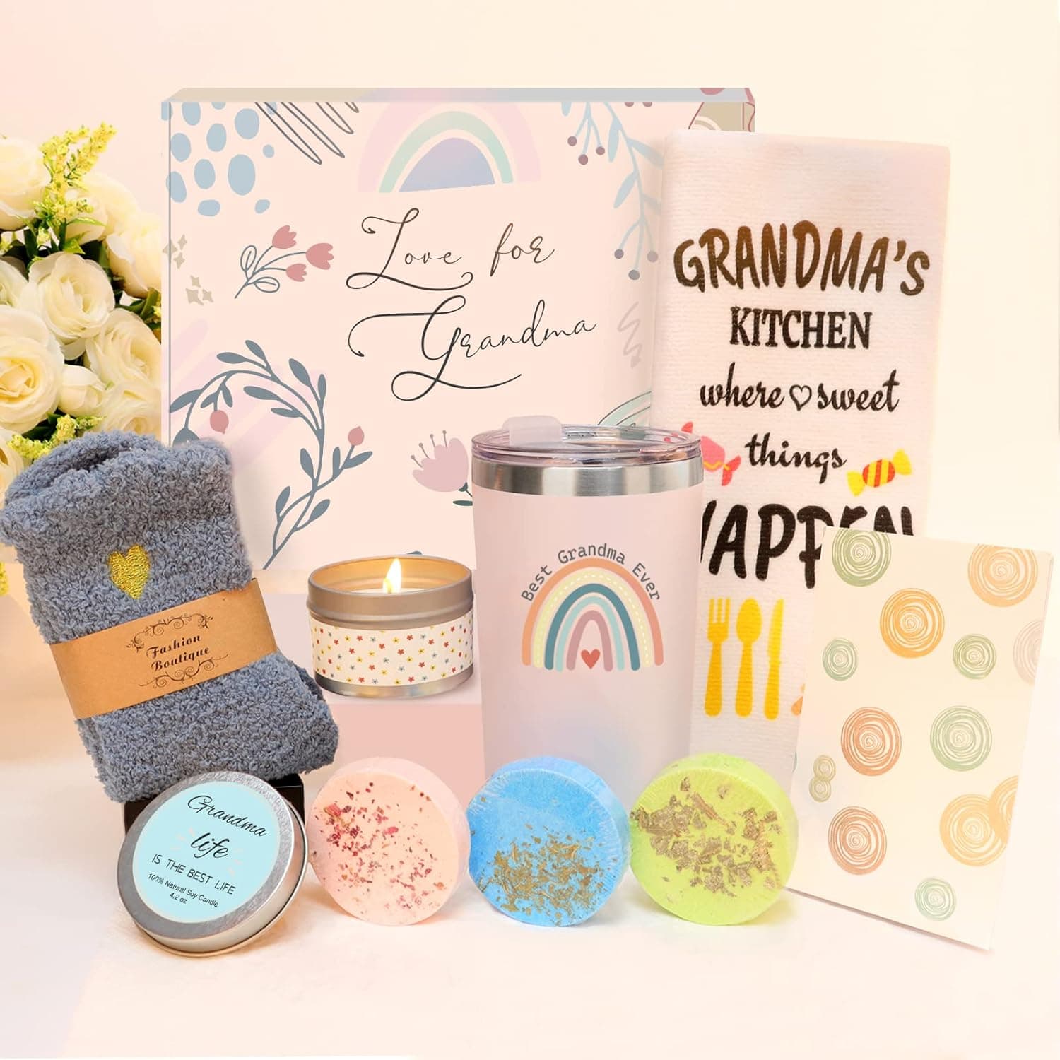 Grandma Gifts - Happy Birthday Gifts for Grandma - Grandma Gifts from Grandchildren - New Grandma Gifts First Time - Mothers Day Christmas Gift for Nana