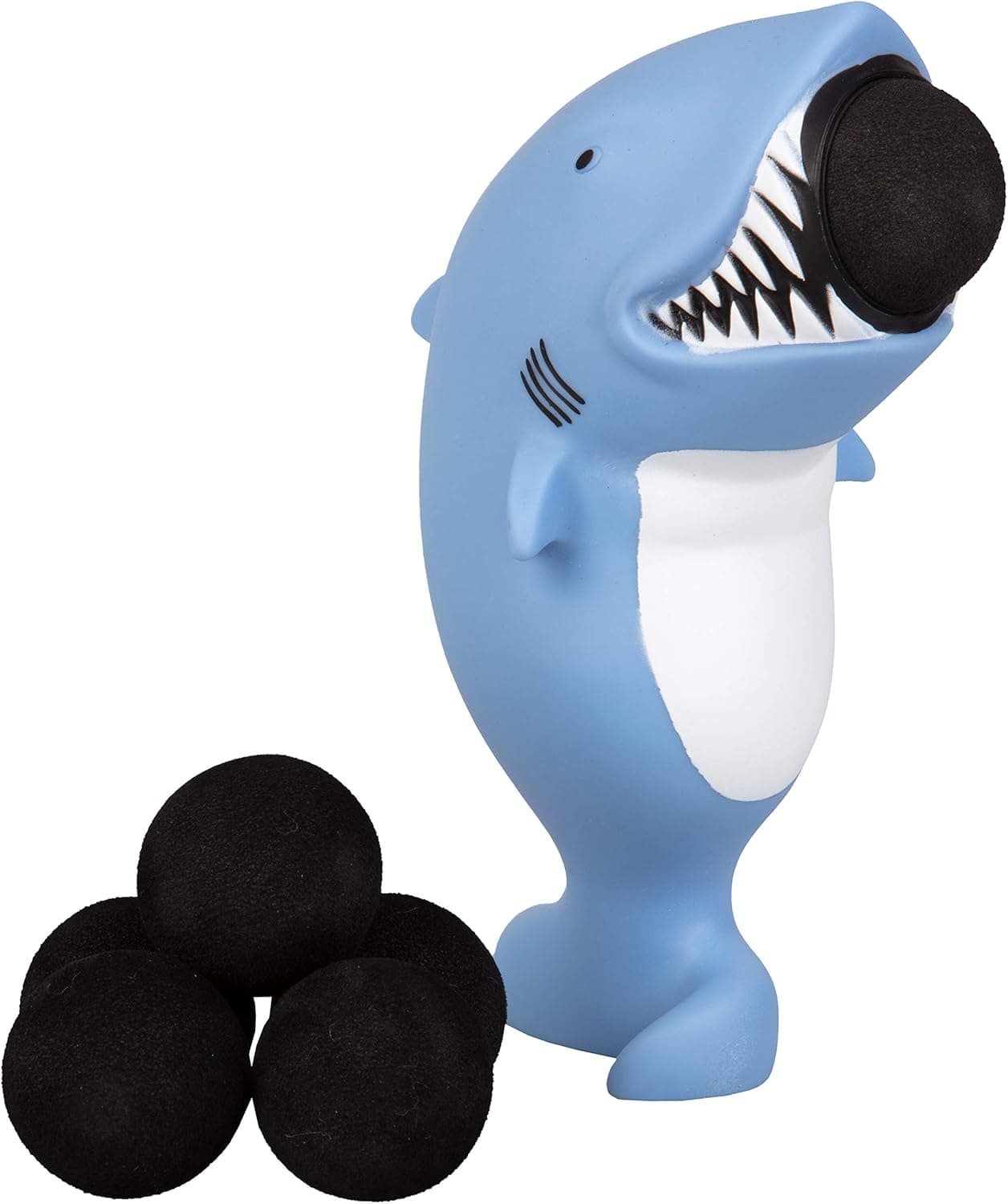 Hog Wild Shark Popper Toy - Pop Foam Balls Up to 20 Feet - 6 Balls Included - Age 4+