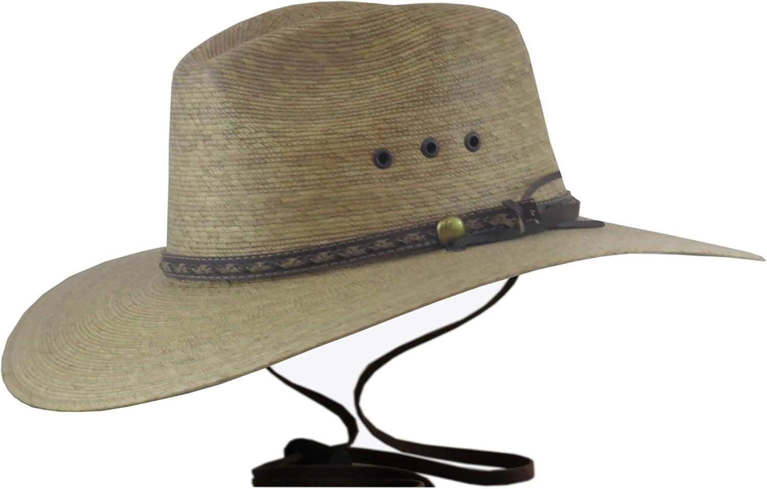 BULL-SKULL HATS, PALM LEAF COWBOY HAT, PINCH 313