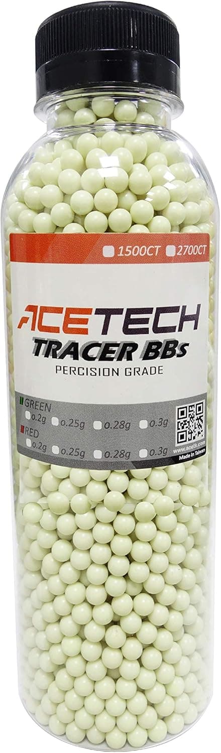 ACETECH Airsoft Gun Glow in Dark Tracer BBS (Green)