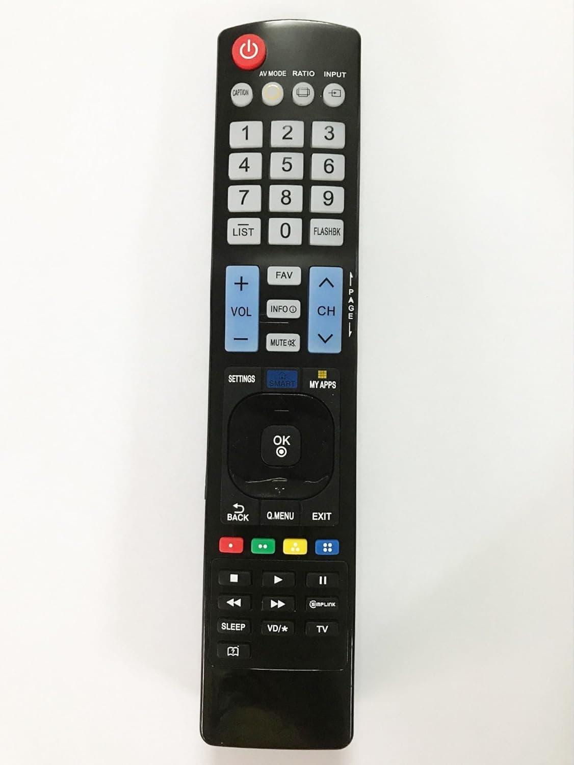 Replacement Remote Controller for LG TV 49UB8300UG 55LA6205 60LN5600 65LB6190-UD 65UB9200