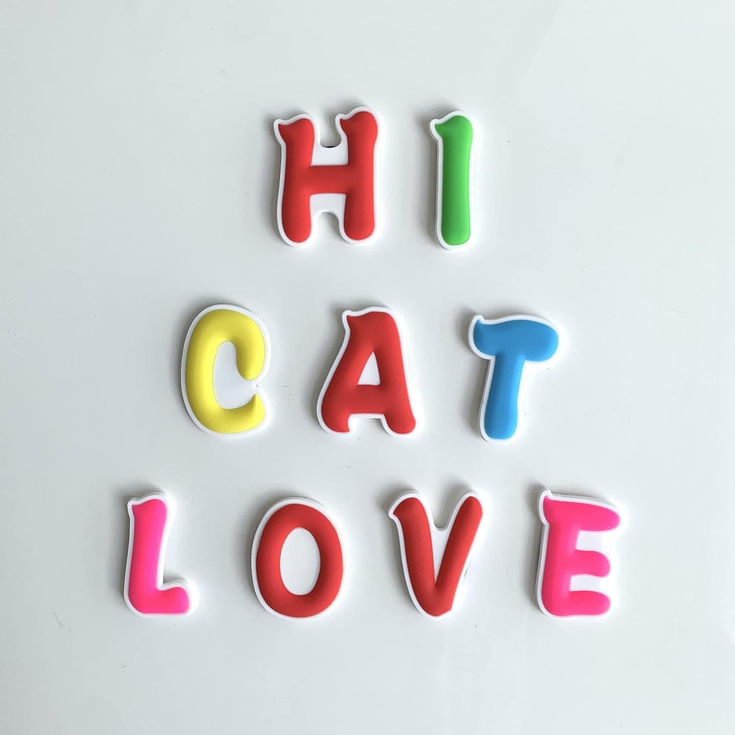 VLOOK Magnets for Kids Safe Rubber Fridge Magnets for Toddlers Magnetic Letters & Numbers for Baby Preschool Learning Toys (Letter)