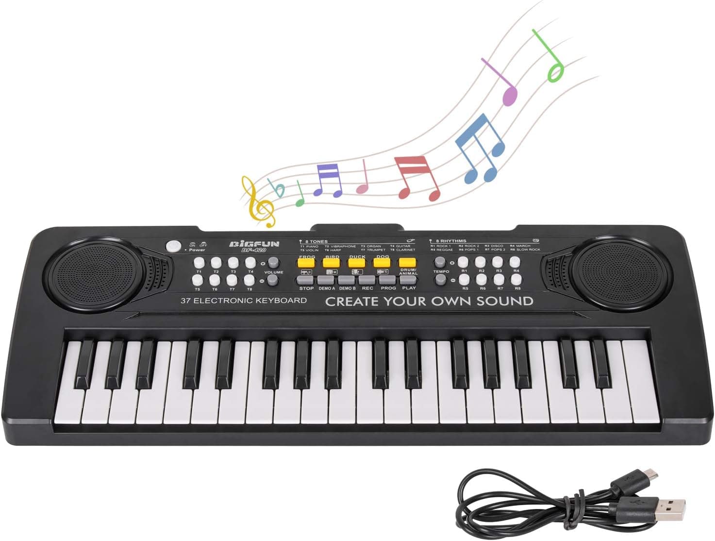 37 Key Piano Keyboard for Kids Musical Toys for 3 4 5 6 Year Old Girls Kids Piano Portable Music Keyboard Electronic Educational Learning Toy for Boys Girls Birthday Gifts