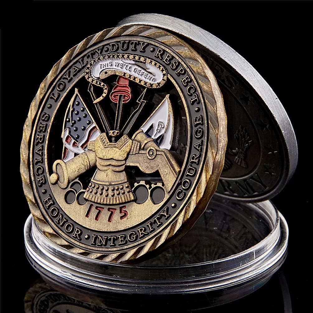 Joygulls 1775 US Army Air Force Core Value Military Hollow Bronze USA Challenge Coin Collection