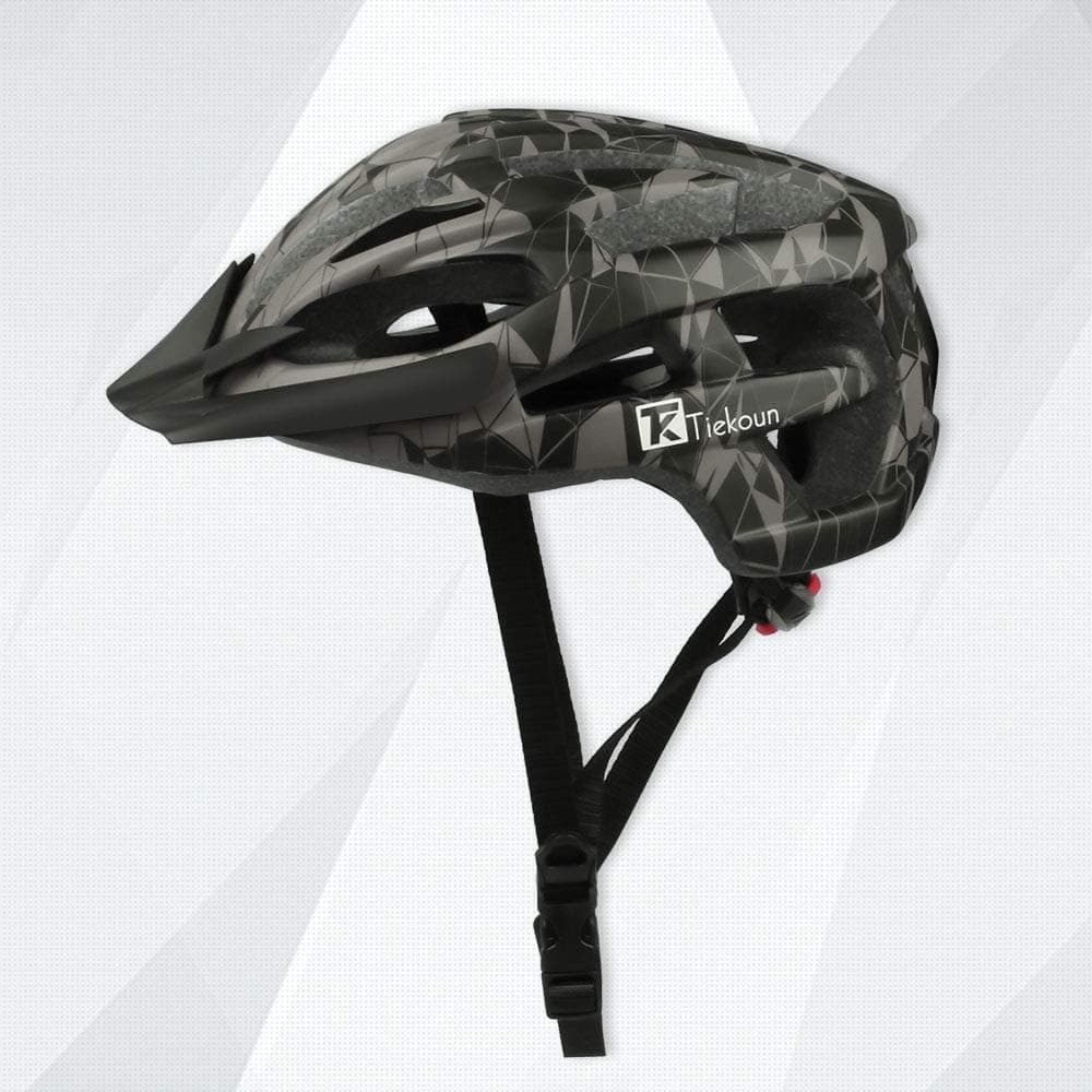 Tiekoun Safety Breathable Lightweight Bike Cycling Helmet, Adjustable Size Road Mountain Bike Helmets for Adults