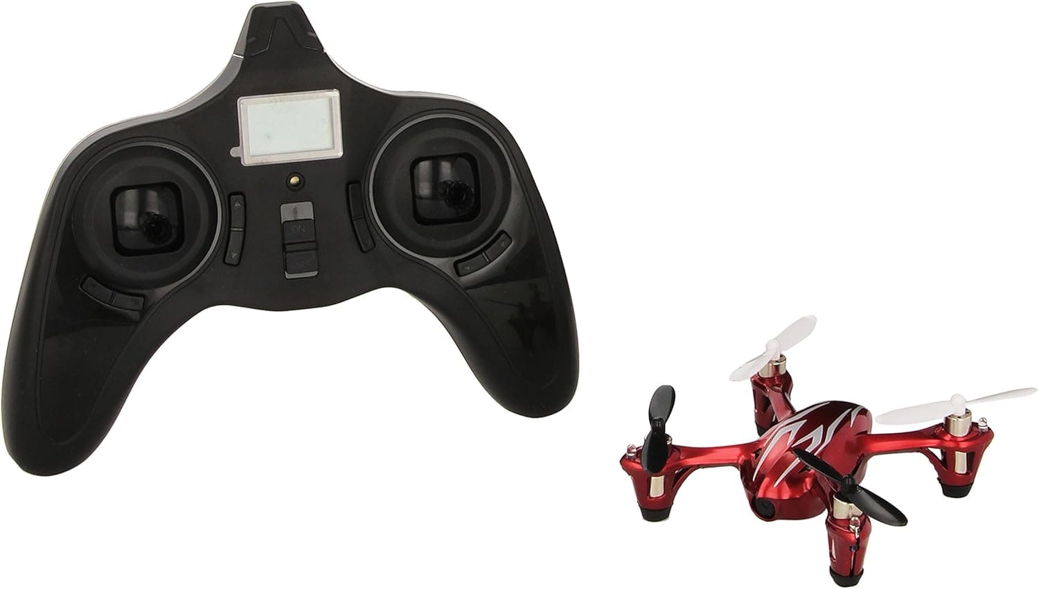 Hubsan 4 Channel 2.4GHz RC Quad Copter with Camera (Red/Silver)