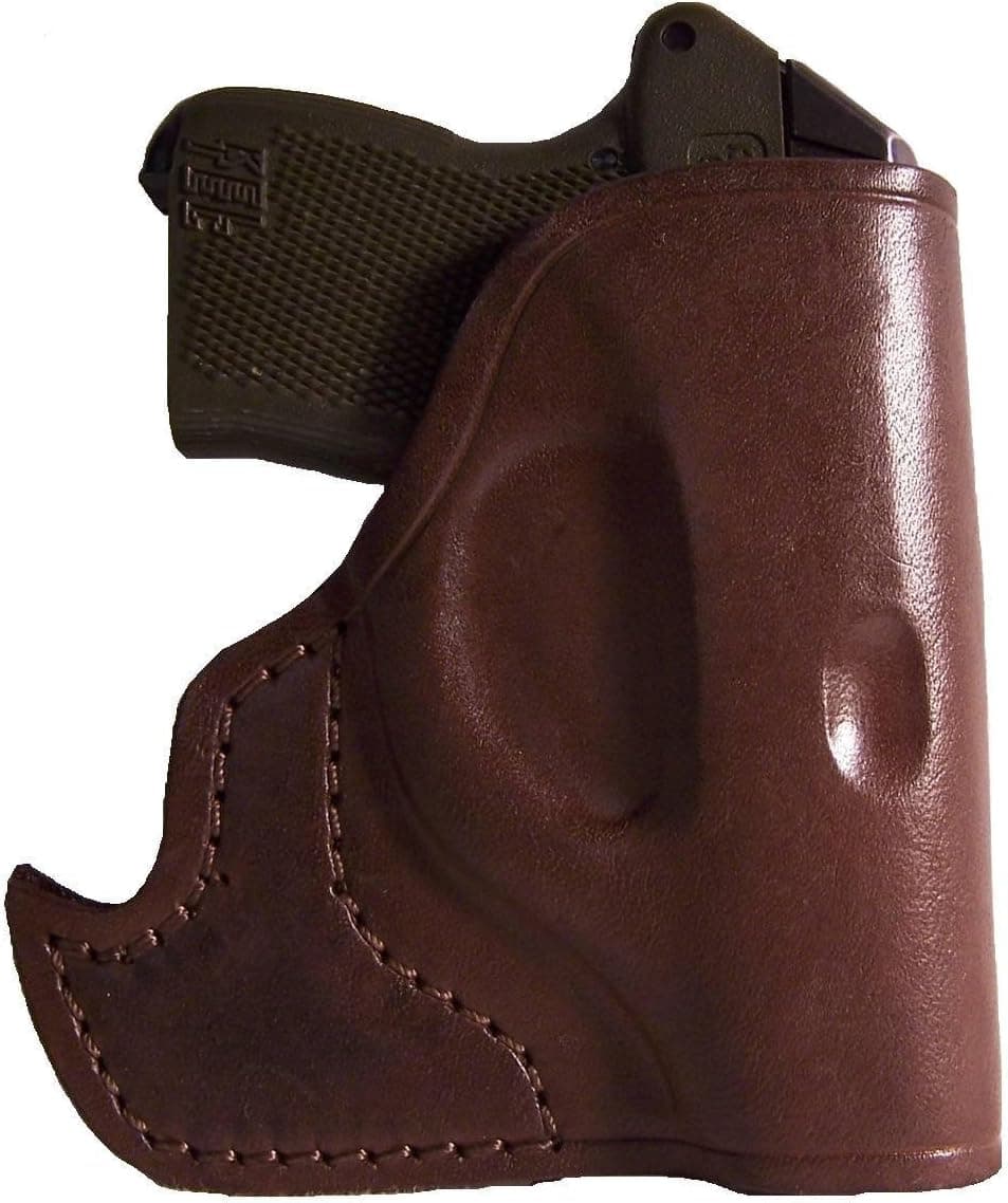 Leather Front Pocket Gun Holster for Ruger LCP .380