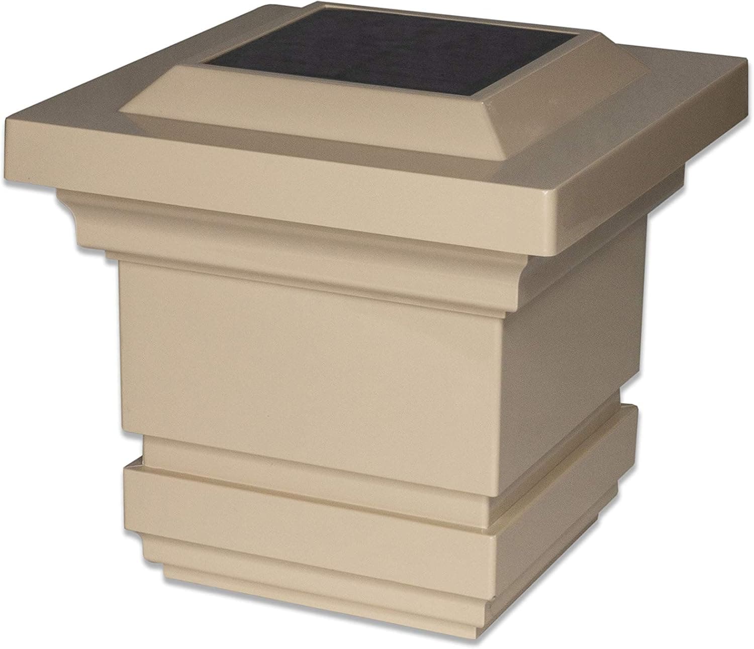 Classy Caps SL074T 4x4 Classy Solar Post Cap - 2 Pack/Tan