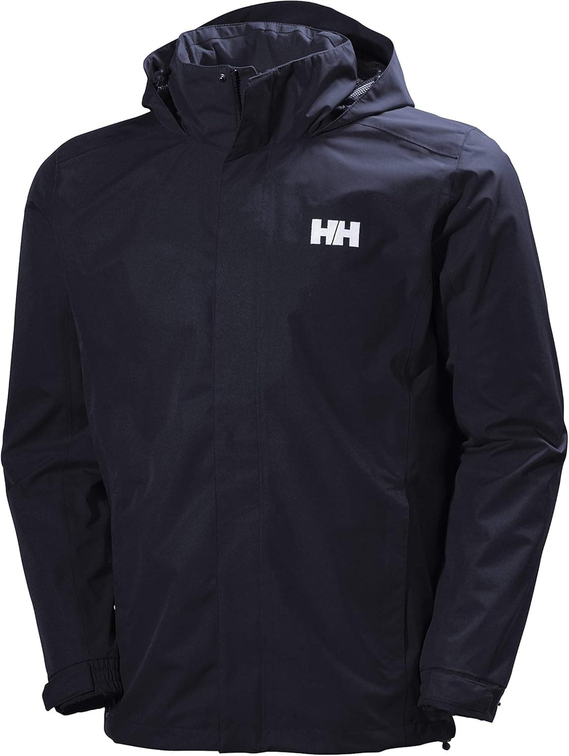 Helly Hansen Men's Dubliner Jacket Waterproof, Windproof, Breathable Shell Rain Coat with Packable Hood