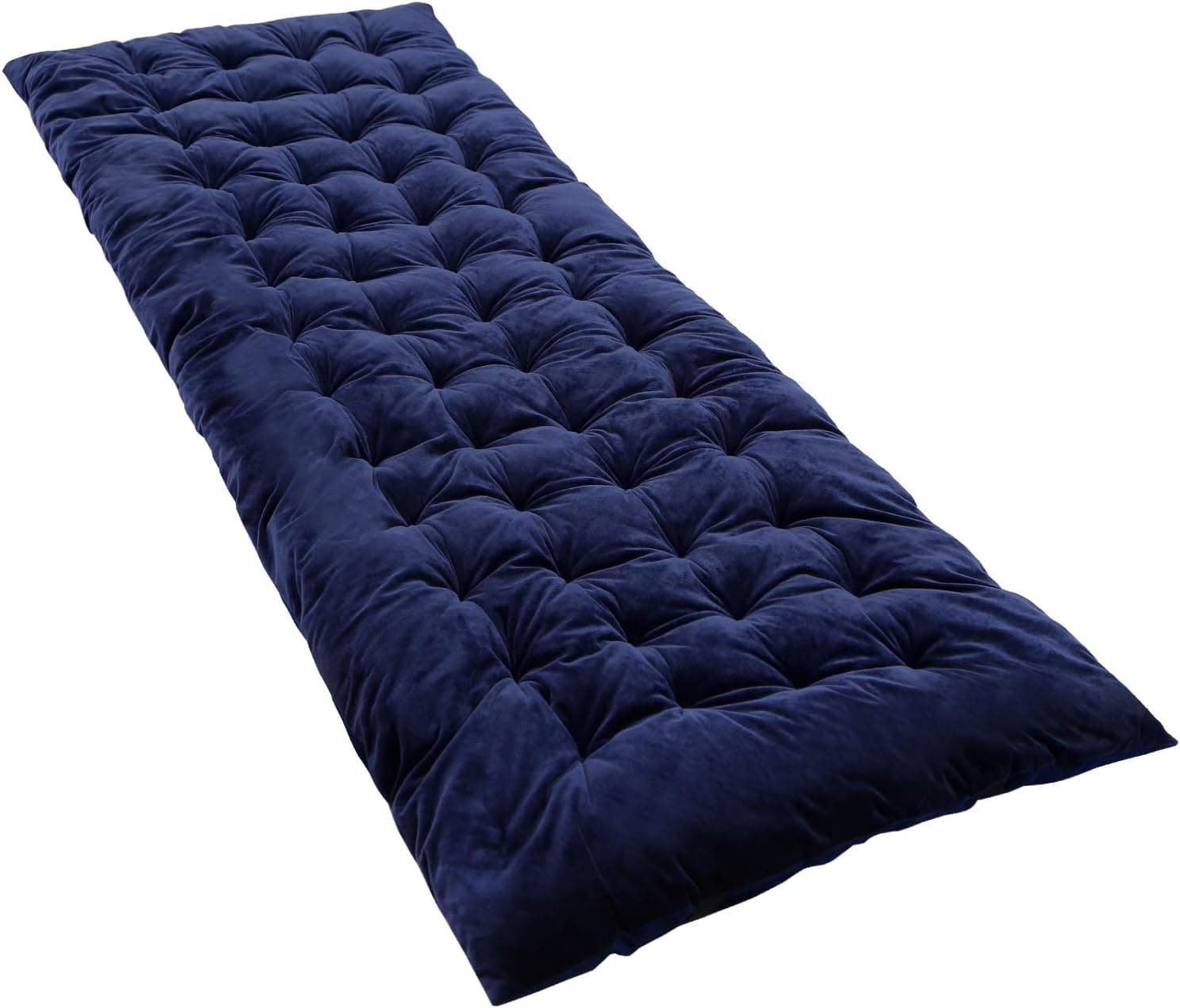 REDCAMP Cot Pads for Camping, Soft Comfortable Cotton Sleeping Cot Mattress Pad 75"x29", Grey/Blue/Browm/Black