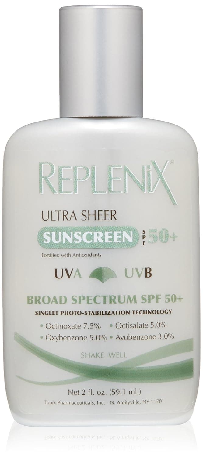 Replenix Ultra Sheer Sunscreen SPF 50 Plus, 2 Fl oz