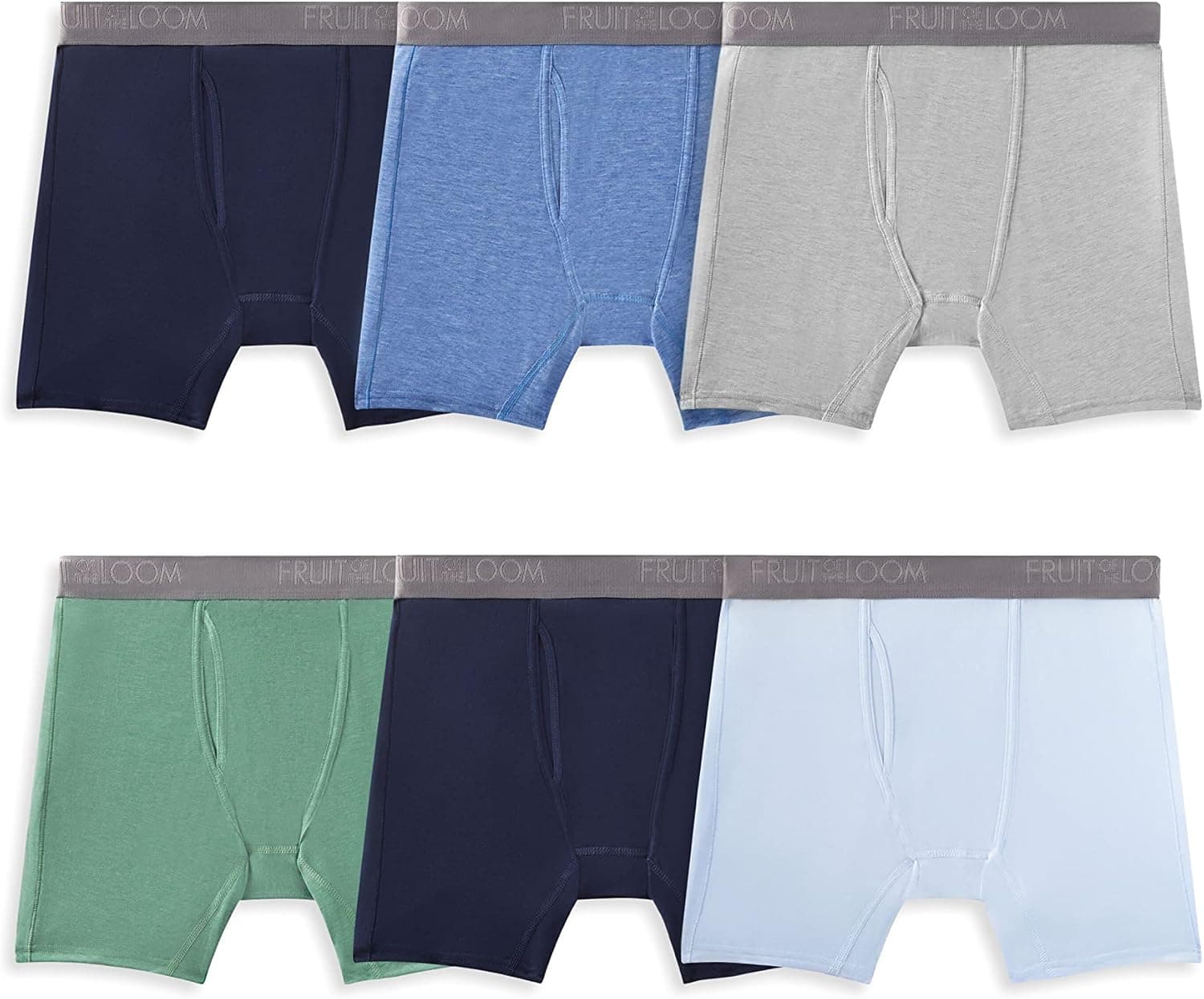 Fruit of the Loom Men's 360 Stretch Boxer Briefs (Quick Dry & Moisture Wicking)