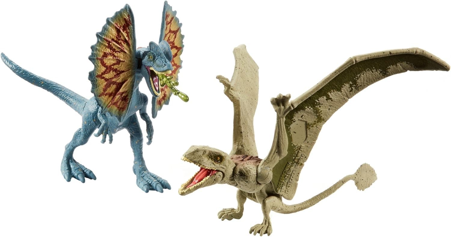 JURASSIC WORLD 2-PACK DINO #2 Dilophosaurus & Dimorphodon