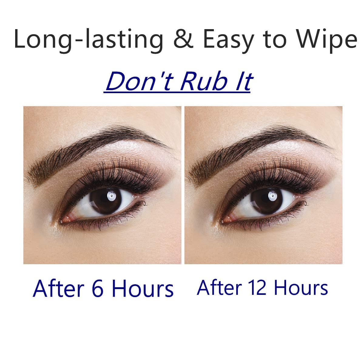 Tattoo Eyebrow Pen Waterproof Ink Gel Tint with Four Tips, Long Lasting Smudge-Proof Natural Hair-Like Defined Brows All Day (Black) (Black)