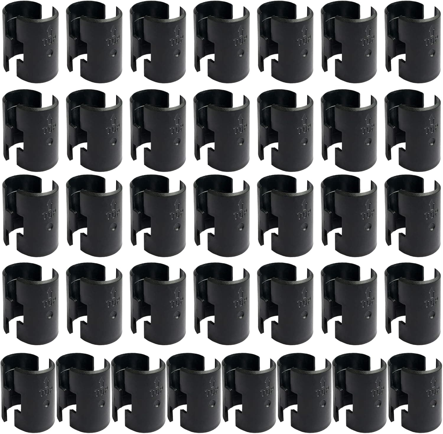 WAFJAMF 72 Pack Wire Shelving Shelf Lock Clips for 1" Post- Shelving Sleeves Replacements for Wire Shelving System