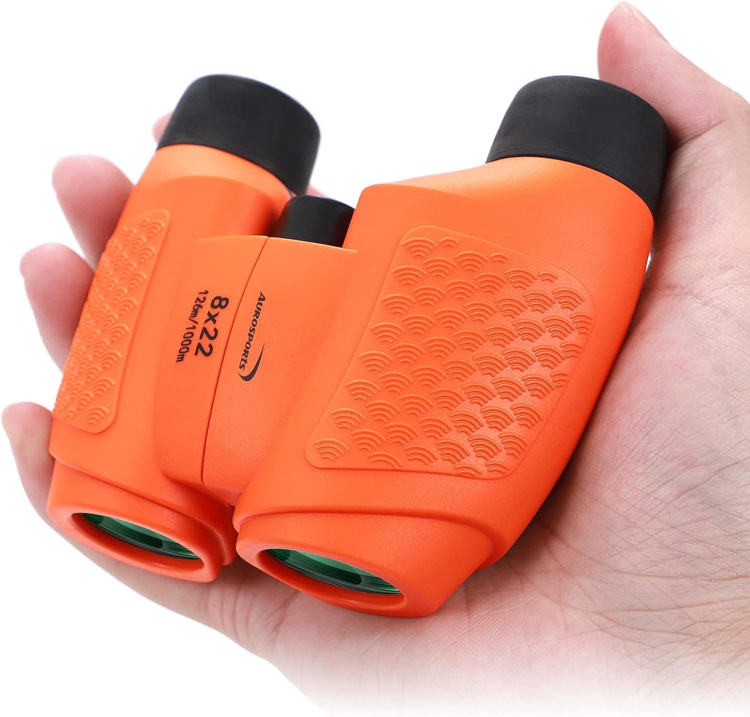 Aurosports Kids Binoculars Auto Focus, Gifts for 4-8 Year Old Girls Boys,5-13 Year Old Top Boys Girls Toys for Kids Teen Children Birthday Gifts Orange