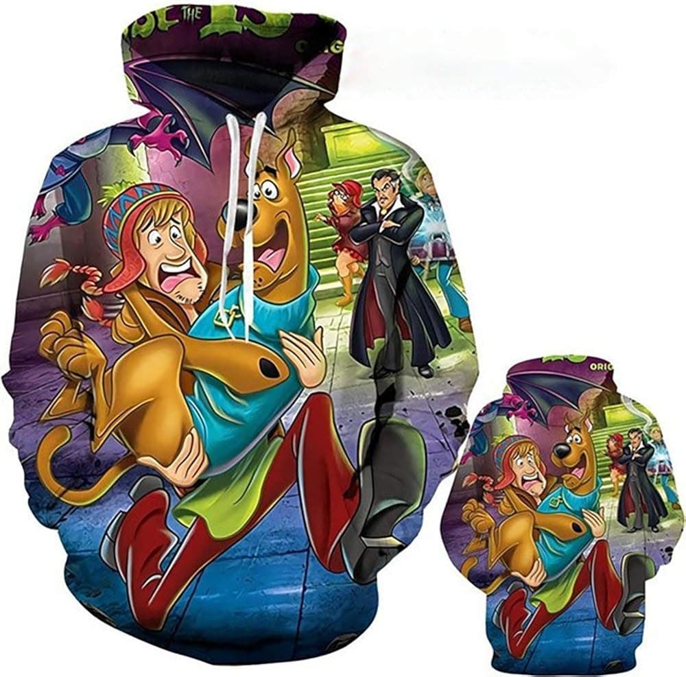 Scooby Doo Pullover 3d Printing Hoodie Fashion Men'S Hooded Sweatshirt Long Sleeve Top