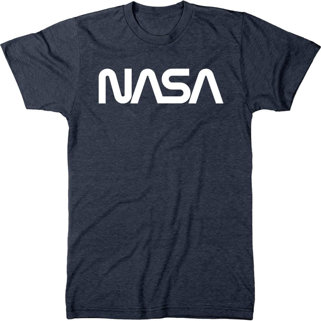 Trunk Candy NASA Vintage White Worm Logo Men's Tri-Blend T-Shirt
