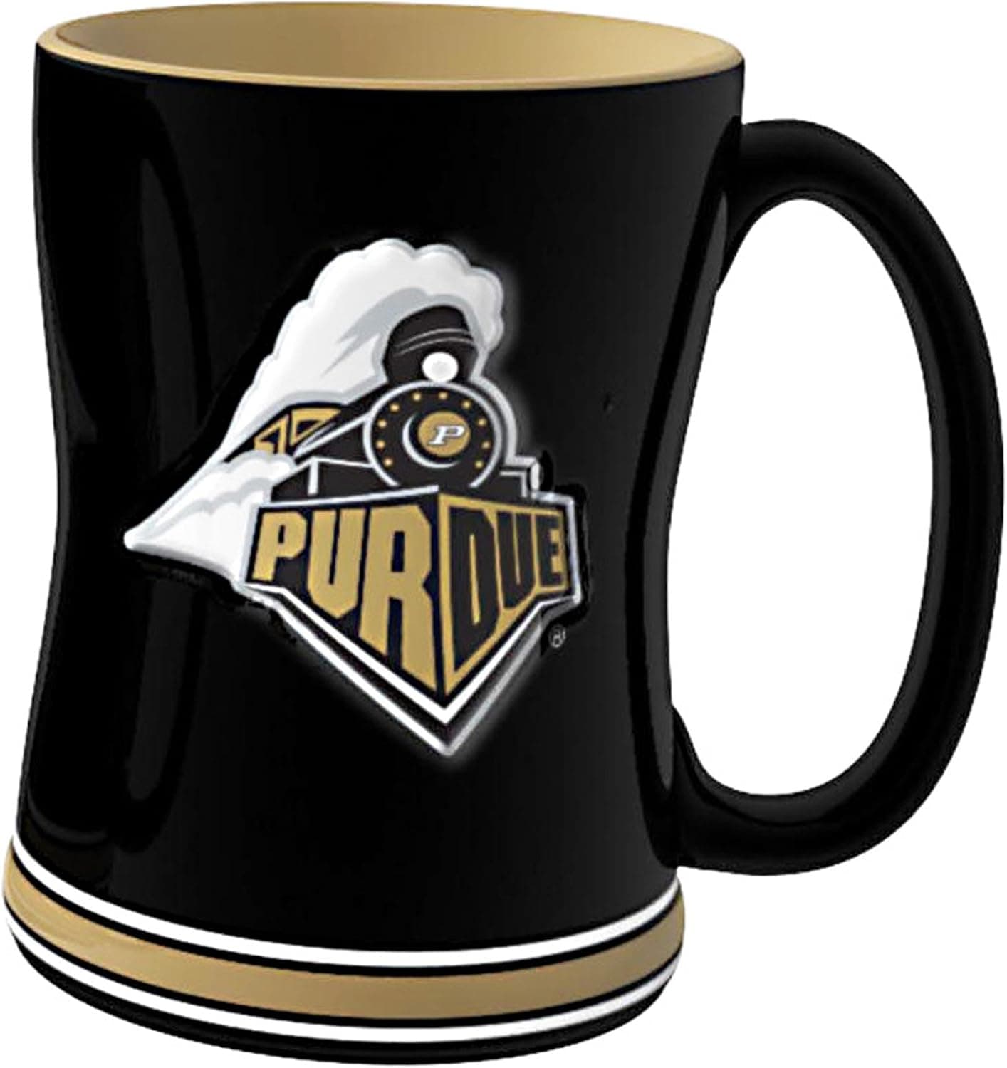 NCAA Purdue Boilermakers Sculpted Relief Mug, 14-Ounce