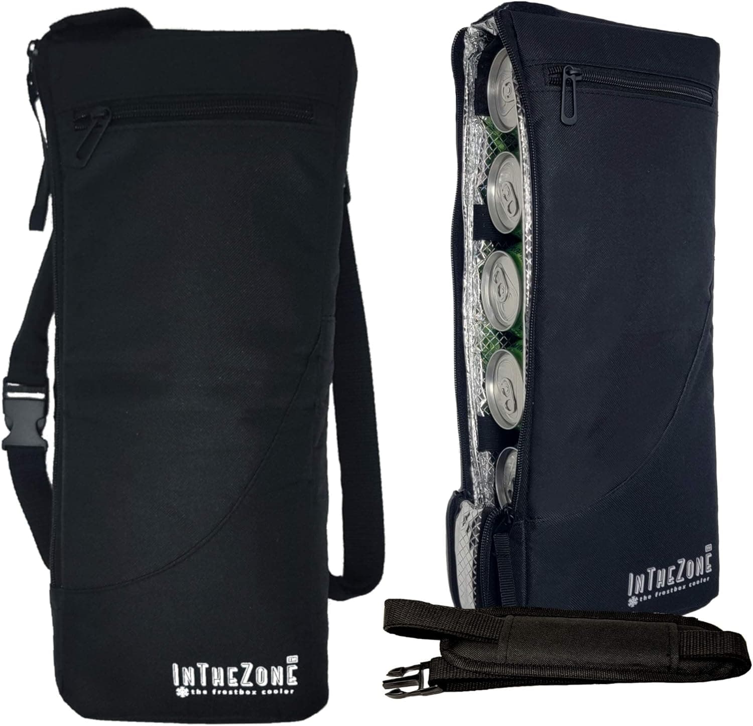 Frostbox Golf Bag Cooler and Ice Pack - Small 6 Pack Golf Beer Cooler - Hidden and Fits Discreetly in Golf Bag - Covert Insulated Golf Cooler Bag Sleeve - Golf Accessories for Men & Christmas Gift