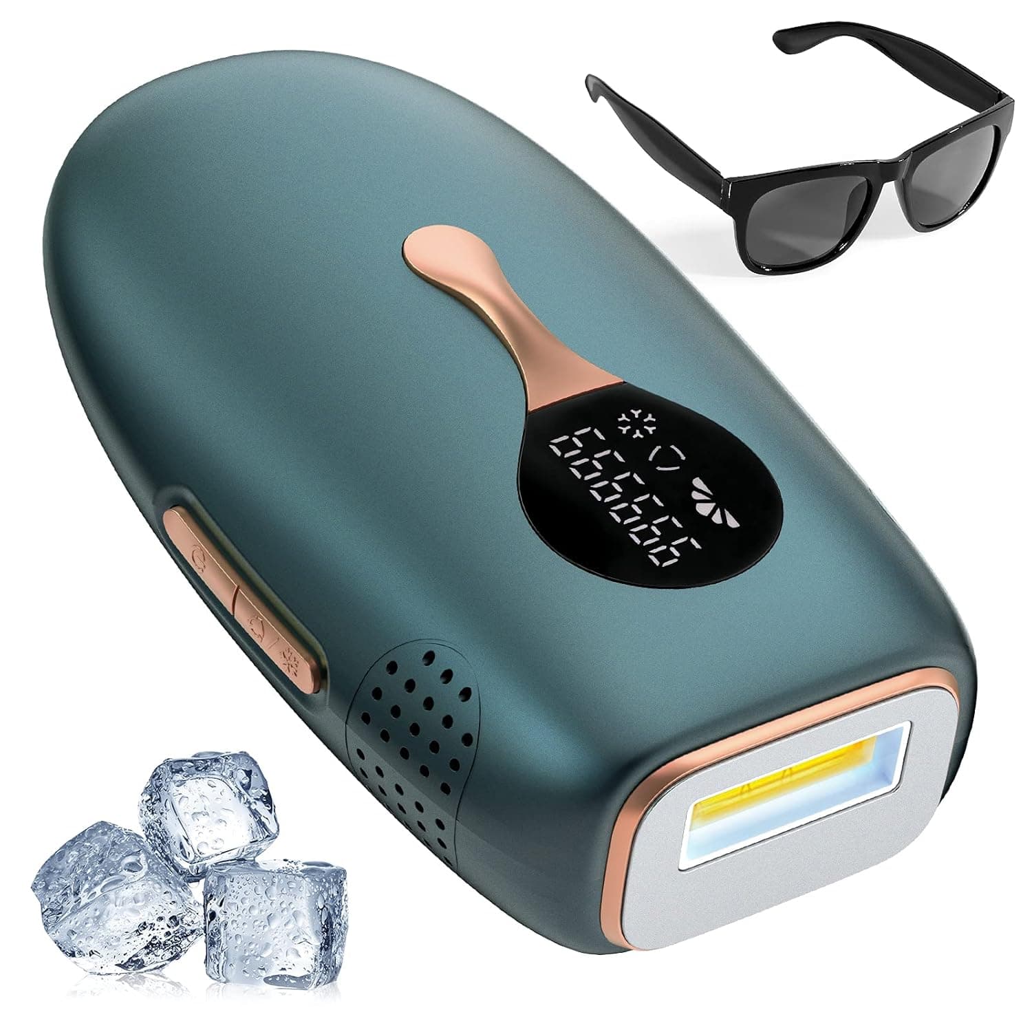 IPL Hair Removal with Cooling System, Vimproce Permanent Hair Removal Device for Women and Men, Painless Hair Remover Upgraded to 999999 Flashes for Face Arm Armpit Leg Bikini Line Home Use, Corded