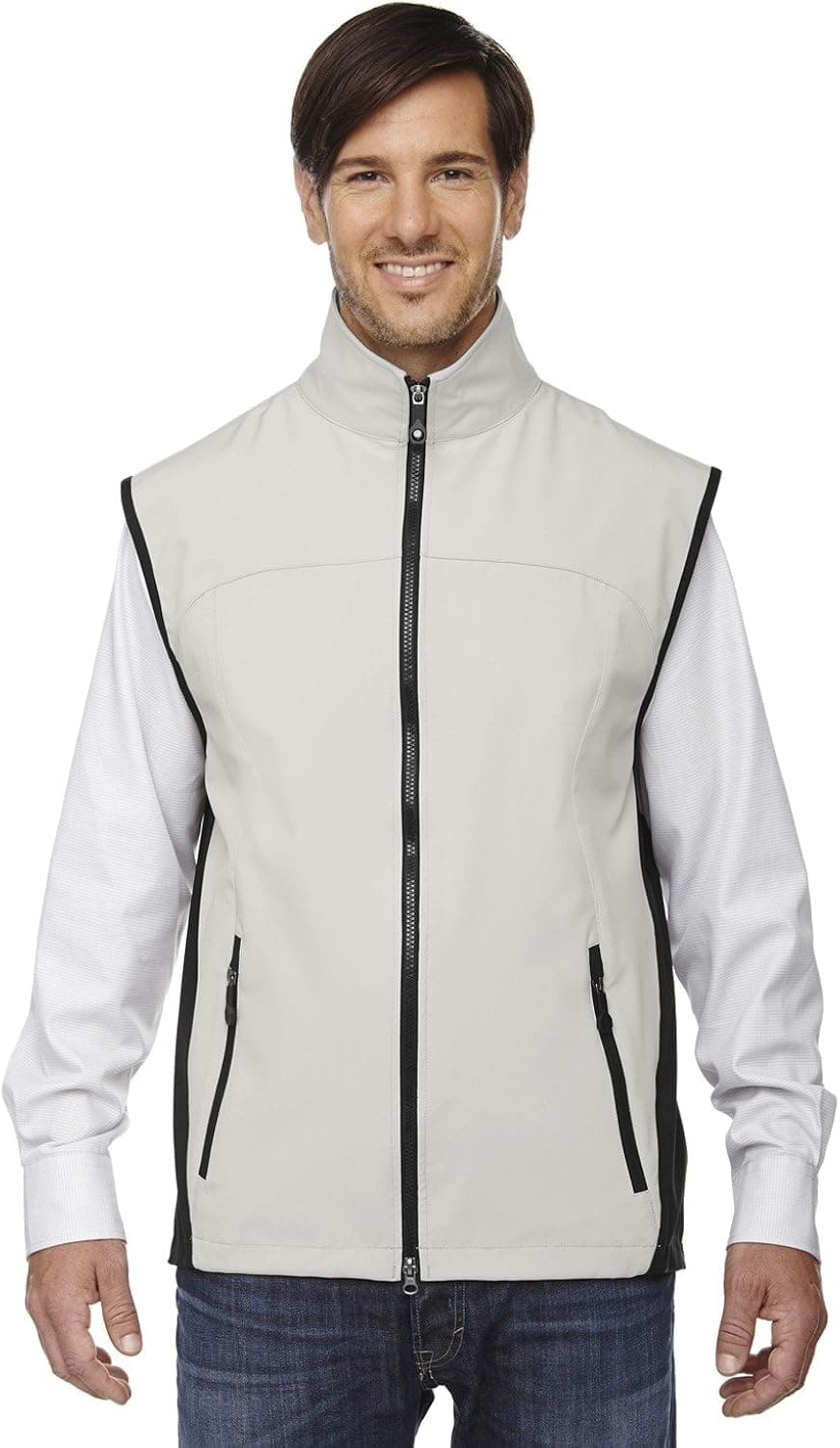 Men's Three-Layer Light Bonded Performance Soft Shell Vest 3XL NATURAL STONE