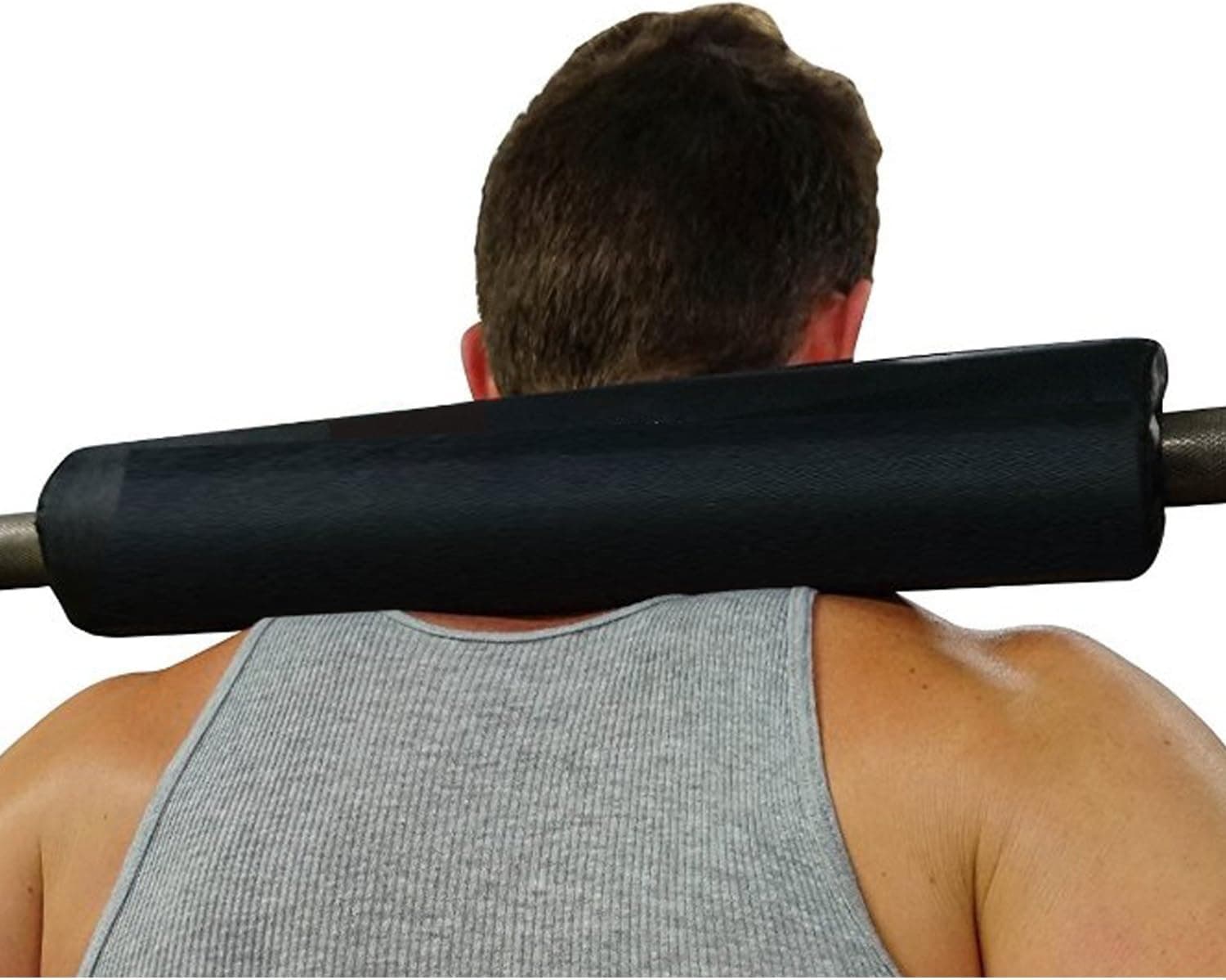 Dark Iron Fitness Barbell Pad - 15-inch, Extra Thick, Padded Cushion for Squat, Hip Thrust, Weight Training and Lunge Exercises - Squat Rack Accessories