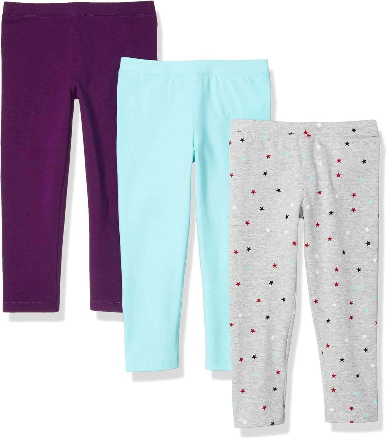 Amazon Essentials Girls and Toddlers' Capri Legging, Pack of 3