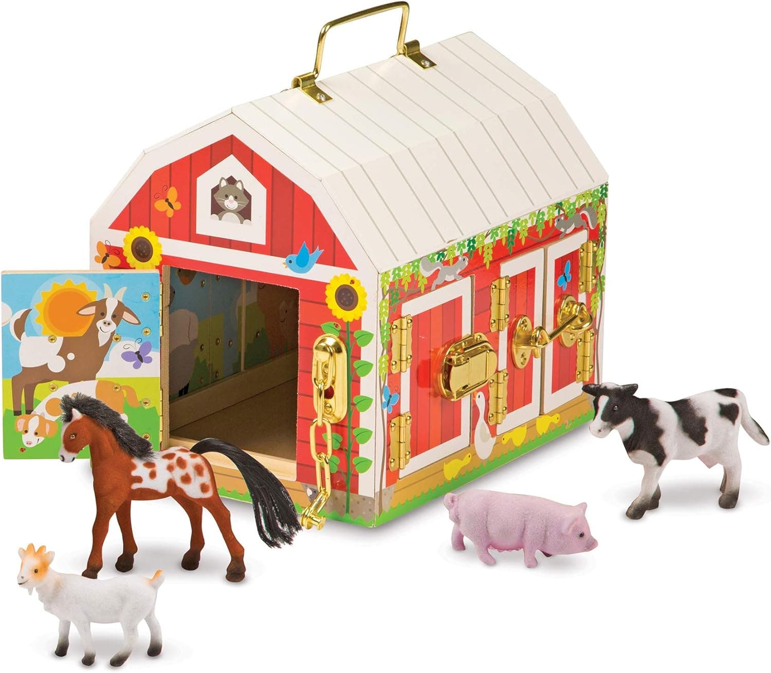 Melissa & Doug Latches Barn, Multi & Take-Along Show-Horse Stable