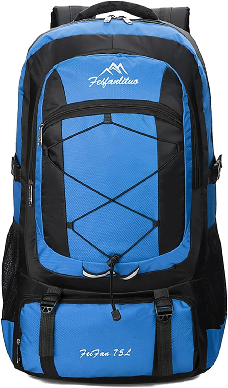 RaoRanDang Hiking Backpack Waterproof Lightweight Durable 75L Large Capacity Travel Backpack Suitable for Hiking, Mountaineering, Camping, Fishing.