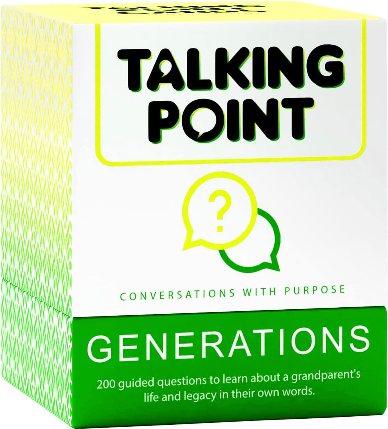 200 Intergenerational Conversation Cards - Get to Know Parents and Grandparents for Family Game Night with Curated Question Cards - Family Fun Games for Adults and Kids Too - Relatives Icebreaker