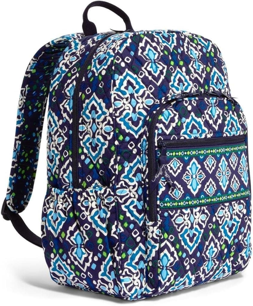 Vera Bradley Campus Backpack (Ink Blue)