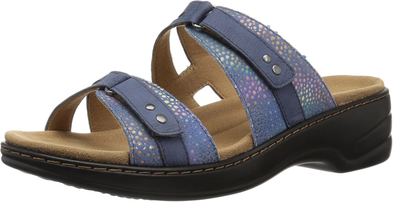 Trotters Women's Neiman Sandal, Blue, 8.5 W US